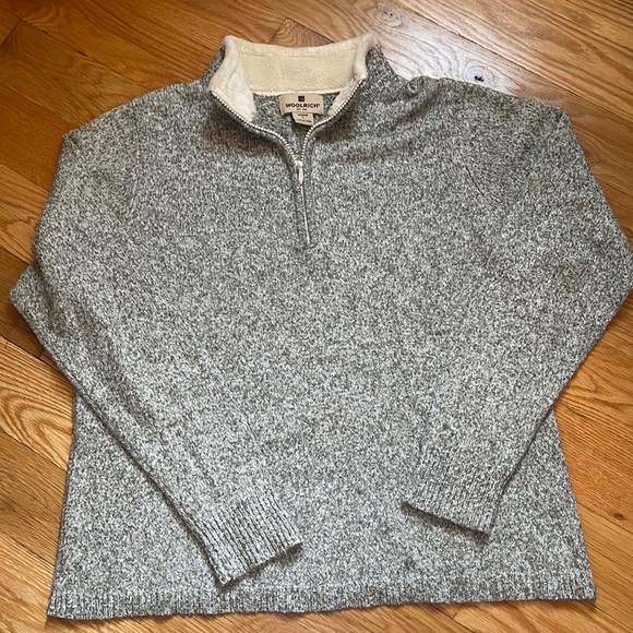 Tops - WoolRich Quarter Zip Sage Heather